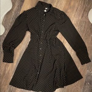 H&M pink polka dot dress